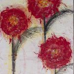 3 flores vermelhas